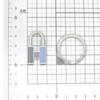 Hermes Key Holder Quiz-rainbow Cadena Ring Charm Lacquer-metal Metallic — view 9