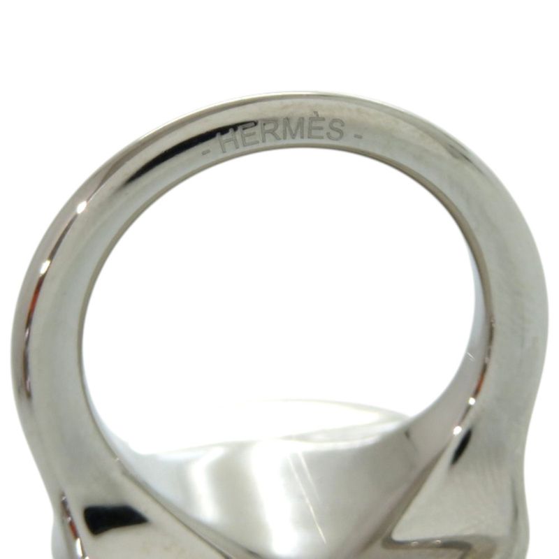 Hermes Collierd Chien Metal Silver Scarf Ring 0076 — view 5