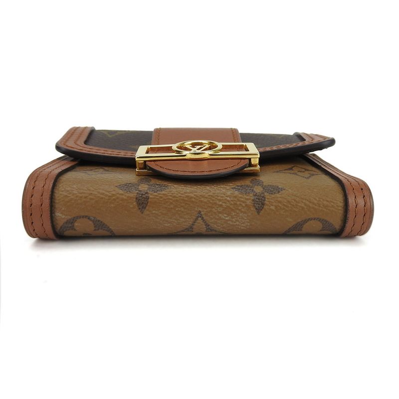 Louis Vuitton Portefeuille Dauphine Compact Monogram Reverse Brown — view 4