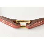 Hermes Bangle Bracelet Pinkish Brown Gold Size — view 3