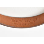 Hermes Bangle Bracelet Pinkish Brown Gold Size — view 6