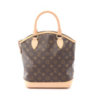 Louis Vuitton Handbag Lockit Canvas Leather