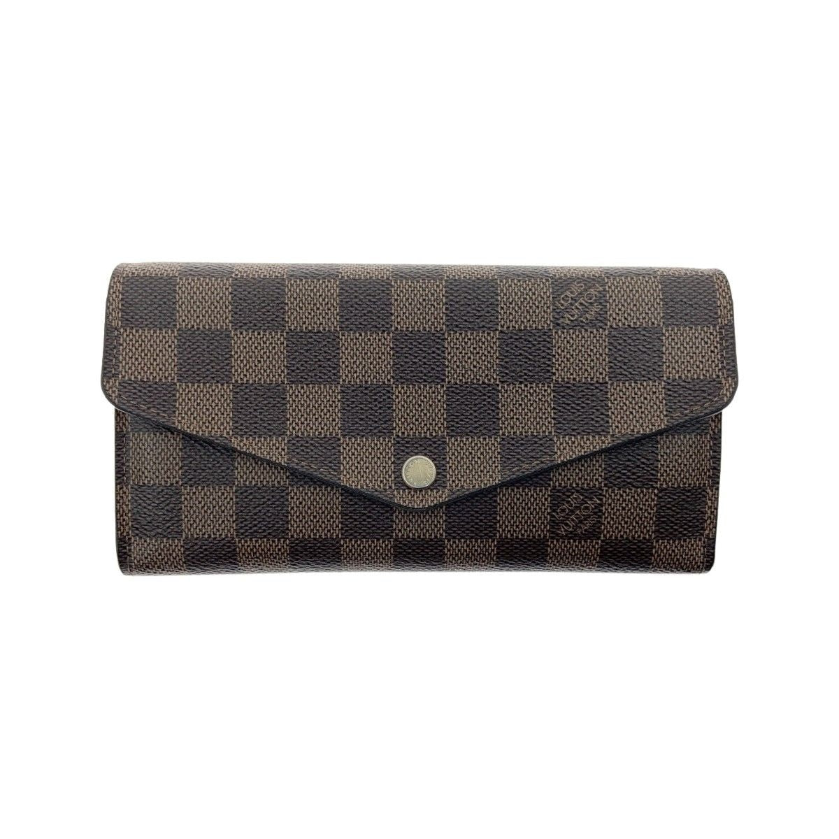 Louis Vuitton Damier Portefeuille Sarah Bifold Wallet Brown Delivery