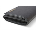 Gucci Card Case Business Holder Coin Leather Logo Black Silver Aabxm — view 3