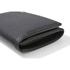 Gucci Card Case Business Holder Coin Leather Logo Black Silver Aabxm — view 4