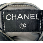 Chanel Mini Pouch Handbag Vintage Nylon Gray White Logo 5 th — view 8