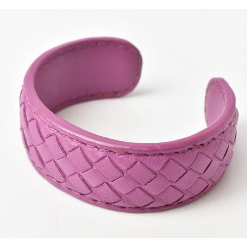Bottega Veneta Bracelet Bangle in Nappa Light Purple — view 2