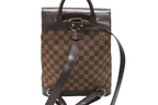 Louis Vuitton Damier Soho Backpack Brown Leather — view 3