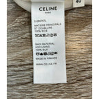 Celine Floral Silk 40 Skirt :blue