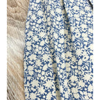 Celine Floral Silk 40 Skirt :blue
