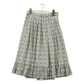 Celine Floral Silk 40 Skirt :blue