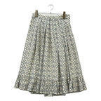 Celine Floral Silk 40 Skirt :blue
