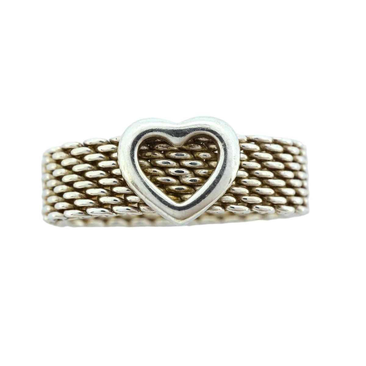 Tiffany & Co Ring Somerset Heart 925 Sterling Silver — view 2
