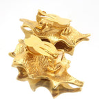 Yves Saint Laurent Earrings GP Leaf Motif Vintage — view 7