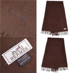 Hermes Scarf Shawl Cashmere Fringe — view 6