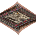 Hermes Scarf Pleated Silk la Femme Aux Semelles de Vent Woman with Windy — view 3