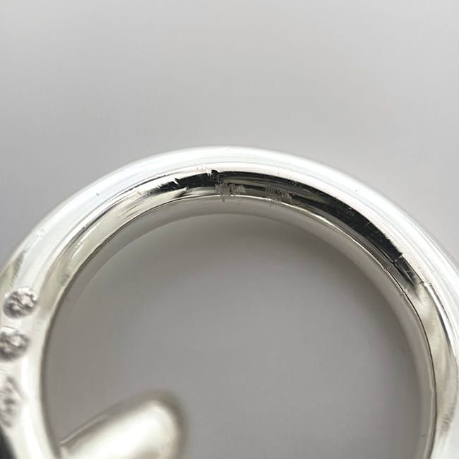 Hermes Necklace Chaine D'ancre GM 29 Frames Silver Ag — view 7