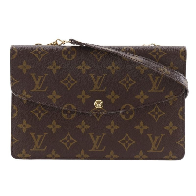 Louis Vuitton Double Lava Vintage 2-Way Clutch Monogram Canvas Brown — view 2