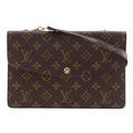 Louis Vuitton Double Lava Vintage 2-Way Clutch Monogram Canvas Brown
