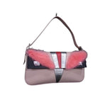 Fendi Handbag Mamma Baguette Monster Series Br600 V04 Pink Multicolor Leather