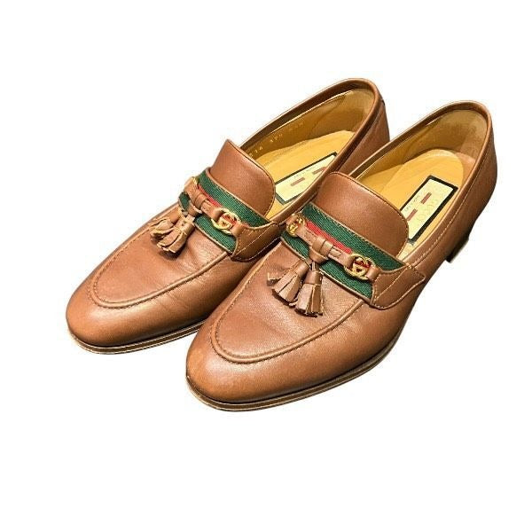 Gucci Sherry Loafer Leather Brown