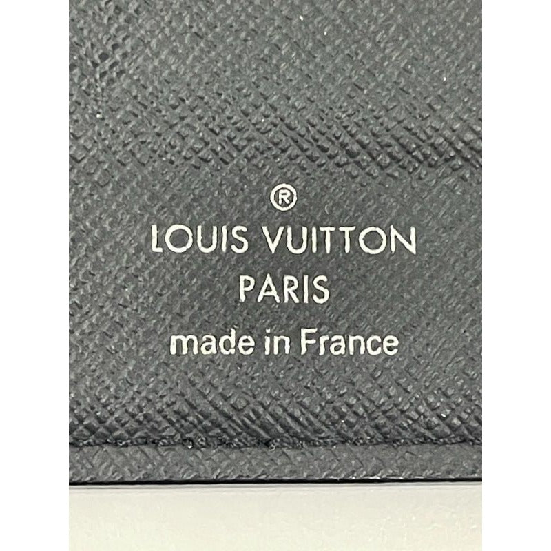 Louis Vuitton Taiga Portefeuille Alexandre NM Long Wallet Noir Black — view 9