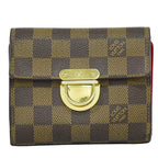 Louis Vuitton Portefeuille Koala Damier Ebene Fold Wallet Brown