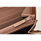 Gucci Wallet Long Petit Marmont Leather Pink Beige Round Zipper — view 6