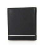 Prada Card Case 2 Mo004 Leather Black Nero Simple Logo Men