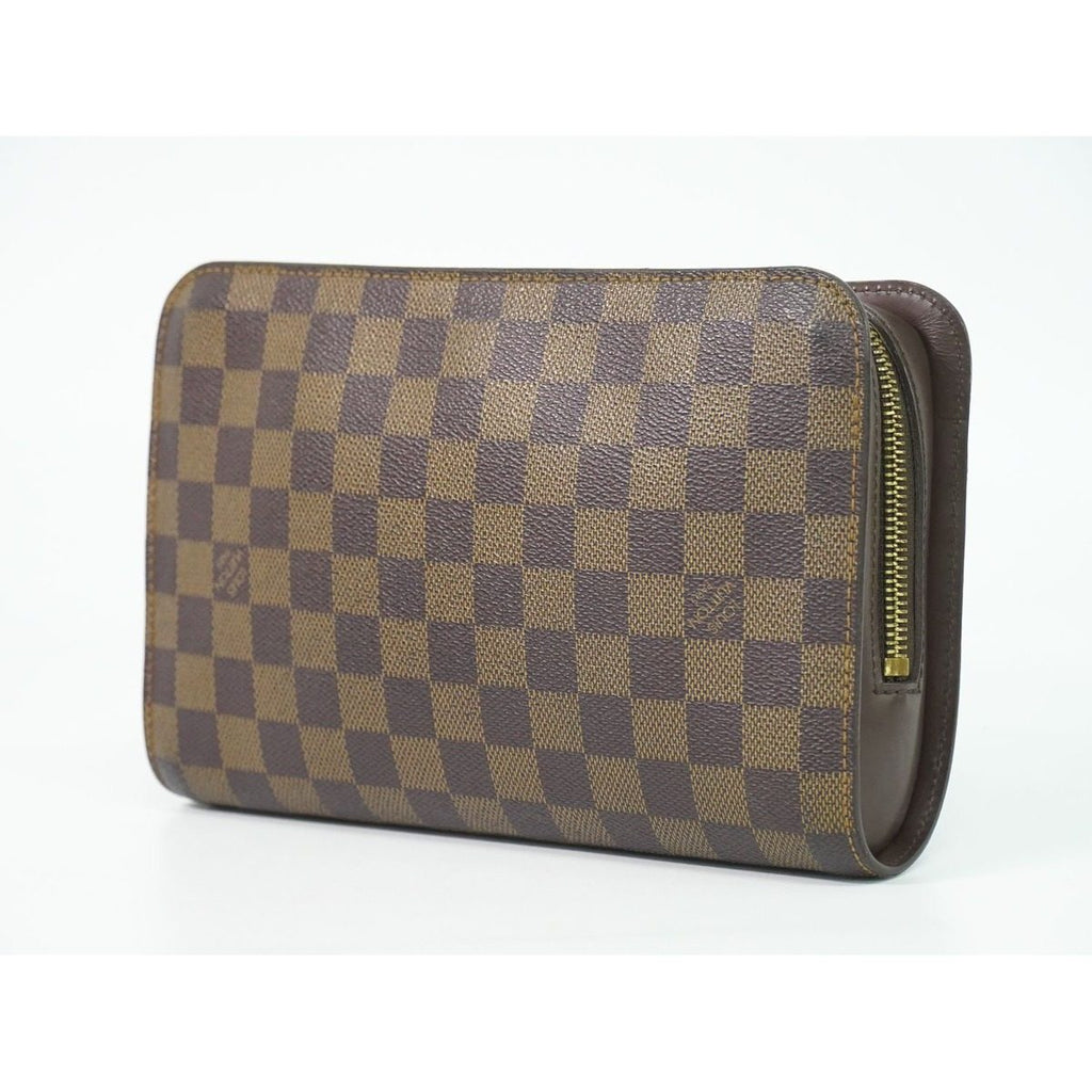 Louis Vuitton LV Saint Damier Ebene Clutch Brown — view 2