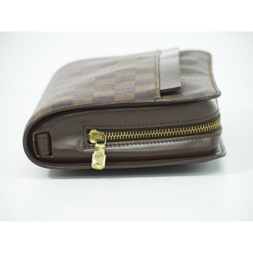 Louis Vuitton LV Saint Damier Ebene Clutch Brown — view 4