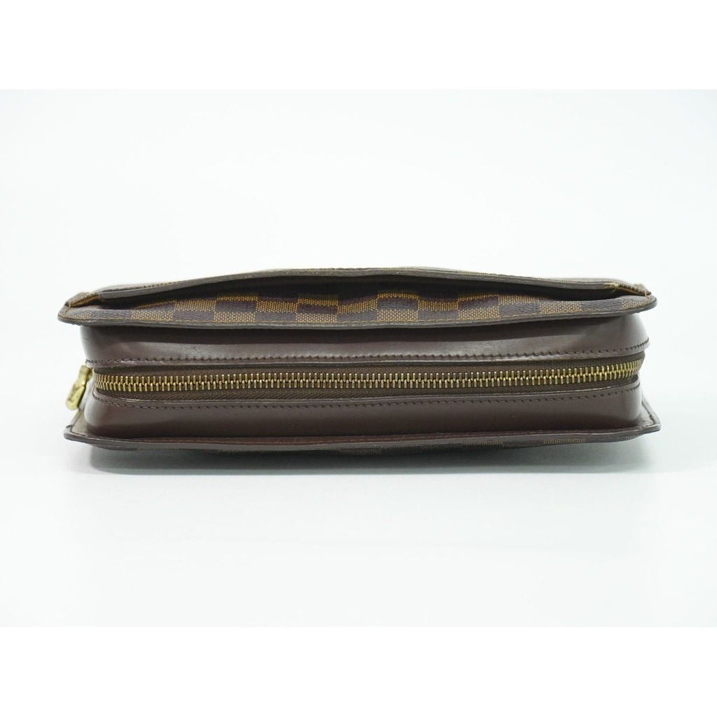 Louis Vuitton LV Saint Damier Ebene Clutch Brown — view 5