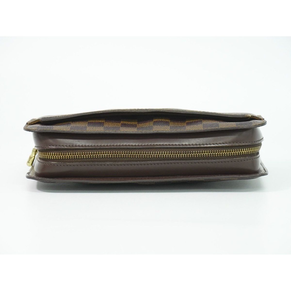 Louis Vuitton LV Saint Damier Ebene Clutch Brown — view 5