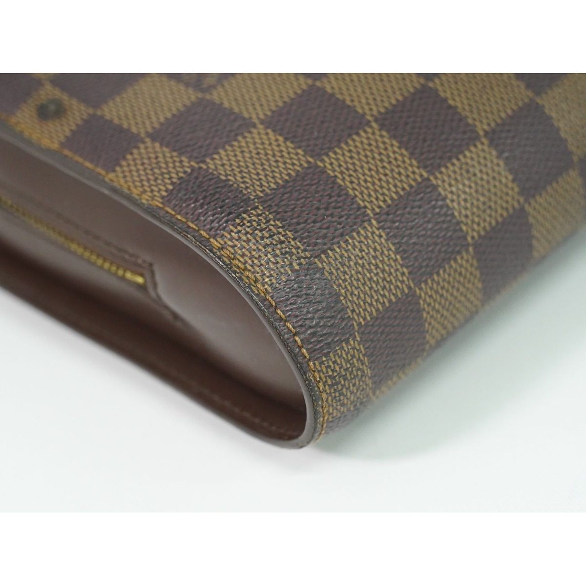 Louis Vuitton LV Saint Damier Ebene Clutch Brown — view 6