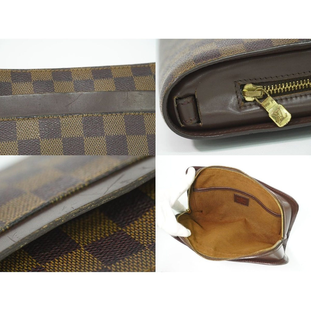 Louis Vuitton LV Saint Damier Ebene Clutch Brown — view 8