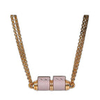 Hermes Necklace Charnier PM Pink Gold