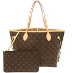 Louis Vuitton Current New Shape Neverfull MM Monogram Rose Beige Tote