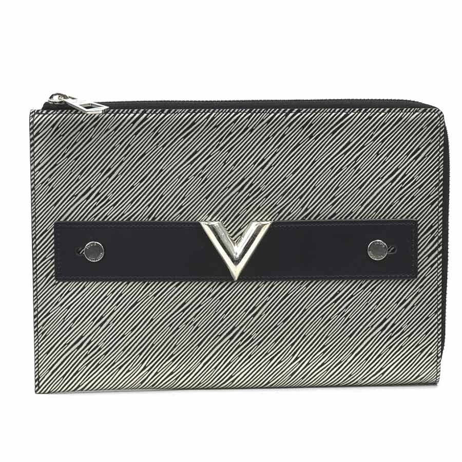 Louis Vuitton Clutch Epi Platine Pochette Plat