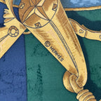 Hermes Scarf Silk Carre 90 L'instrvction du Roy Imperial Studies Navy — view 9