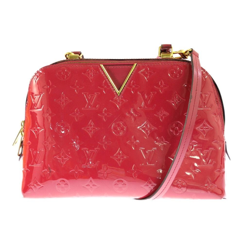 Louis Vuitton Monogram Vernis Melrose Handbag Cerise