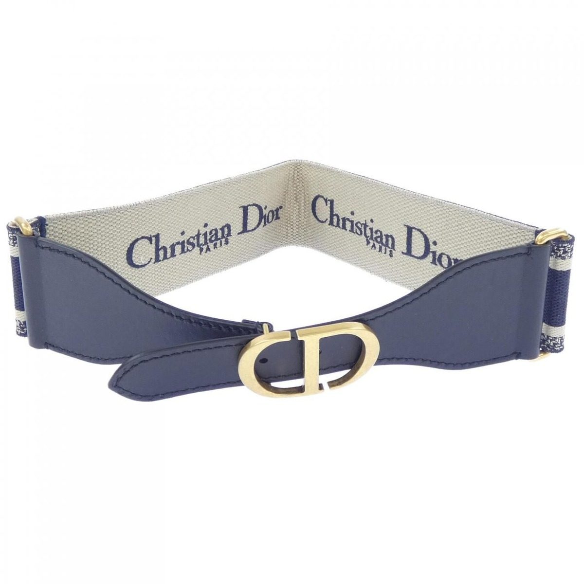 Dior Embroidery Belt Gold