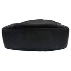 Gucci GG Embossed Black Silver Nylon Leather Shoulder Bag — view 4
