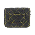 Chanel Chain Clutch Denim Black Mat — view 2