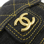 Chanel Chain Clutch Denim Black Mat — view 5