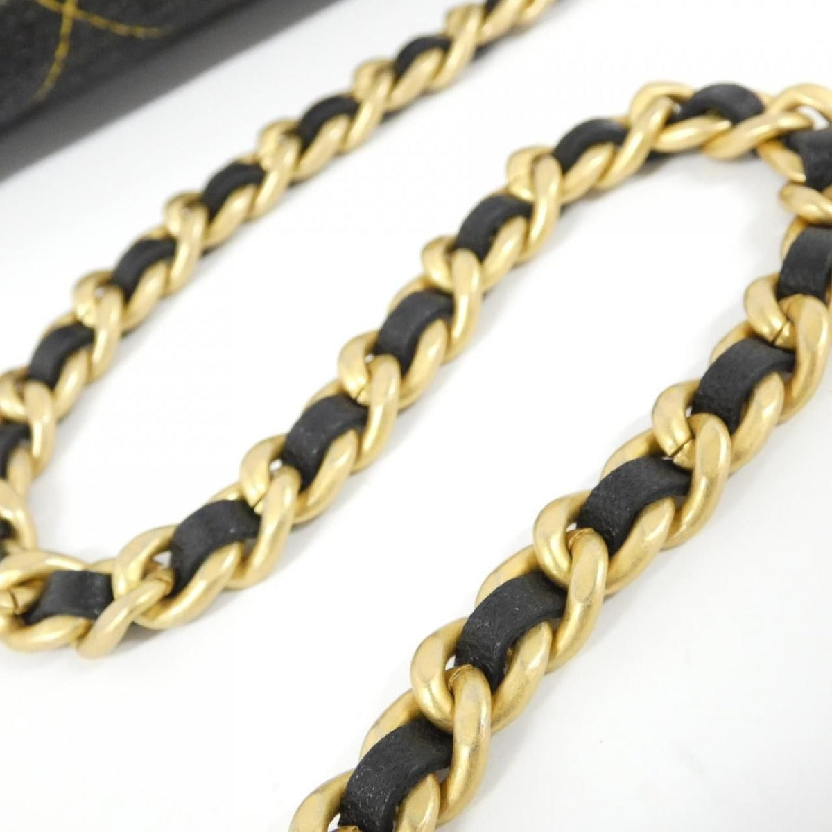 Chanel Chain Clutch Denim Black Mat — view 8