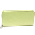 Louis Vuitton Round Zipper Long Wallet With Coin Purse Epi Vert Noto Zippy