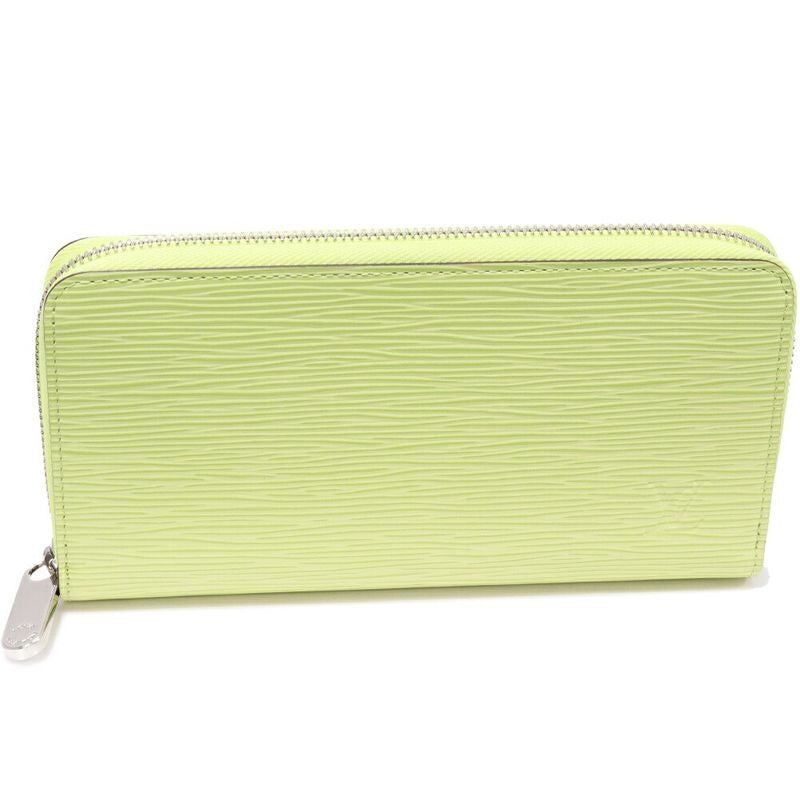 Louis Vuitton Round Zipper Long Wallet With Coin Purse Epi Vert Noto Zippy