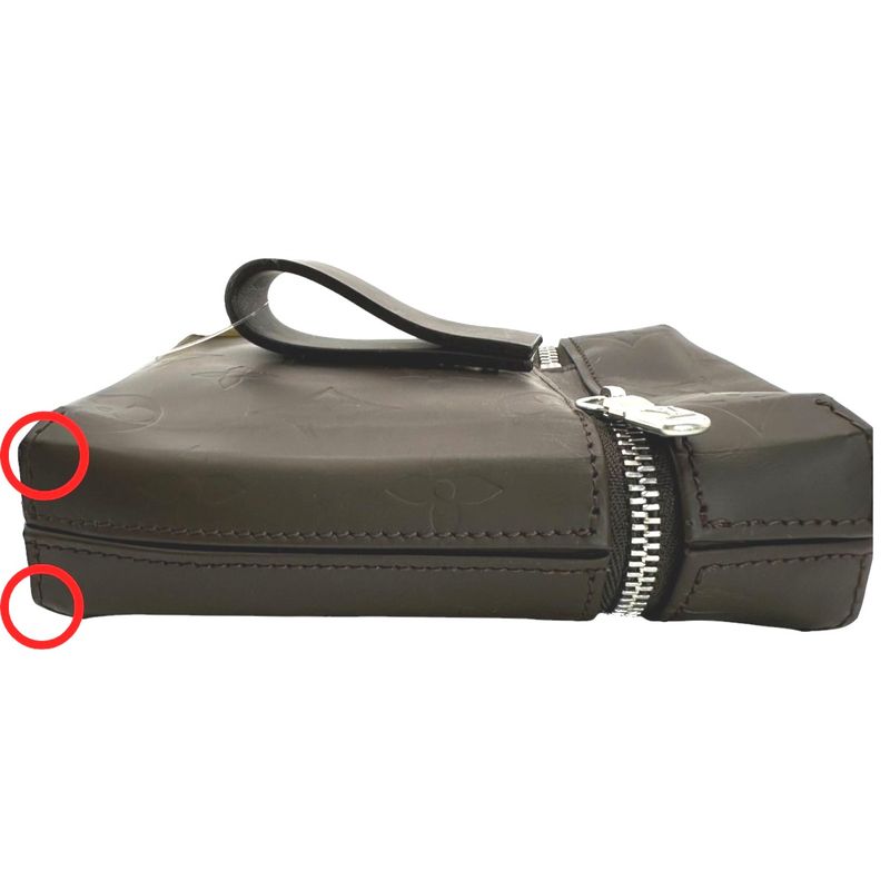 Louis Vuitton Monogram Waist Pouch Glace Ray Brown — view 6