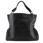 Gucci GG Blondi Calf Black Tote Bag