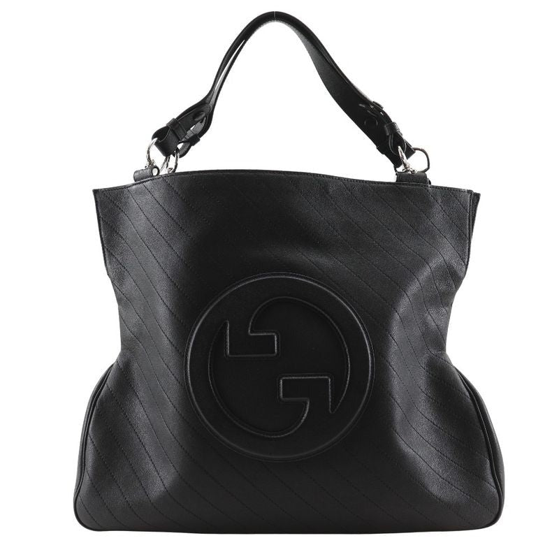 Gucci GG Blondi Calf Black Tote Bag
